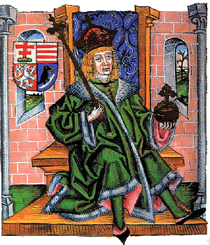Matthias Ier de Hongrie - Estampe sur bois hongroise de 1488